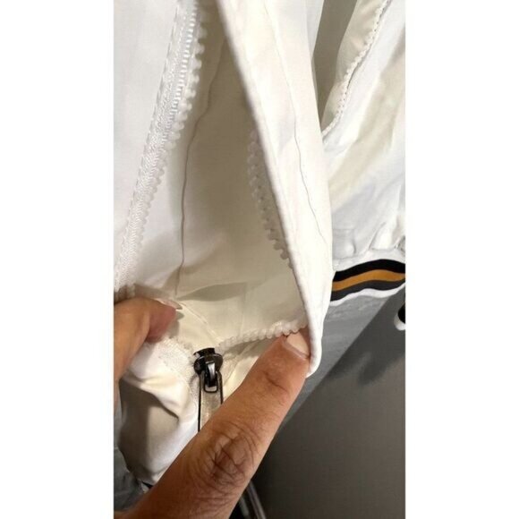 Varsity Bomber Jacket‎ Casual Jacket Zip Up Lightweight Sportswear Windbreaker - Picture 8 of 8